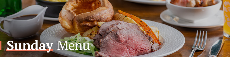 Sunday Menu at The Brandling Arms